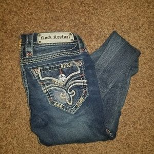 Rock Revival size 24R straight leg jeans